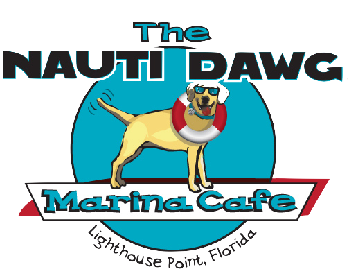 The nauti dawg Marina cafe logo transparent background